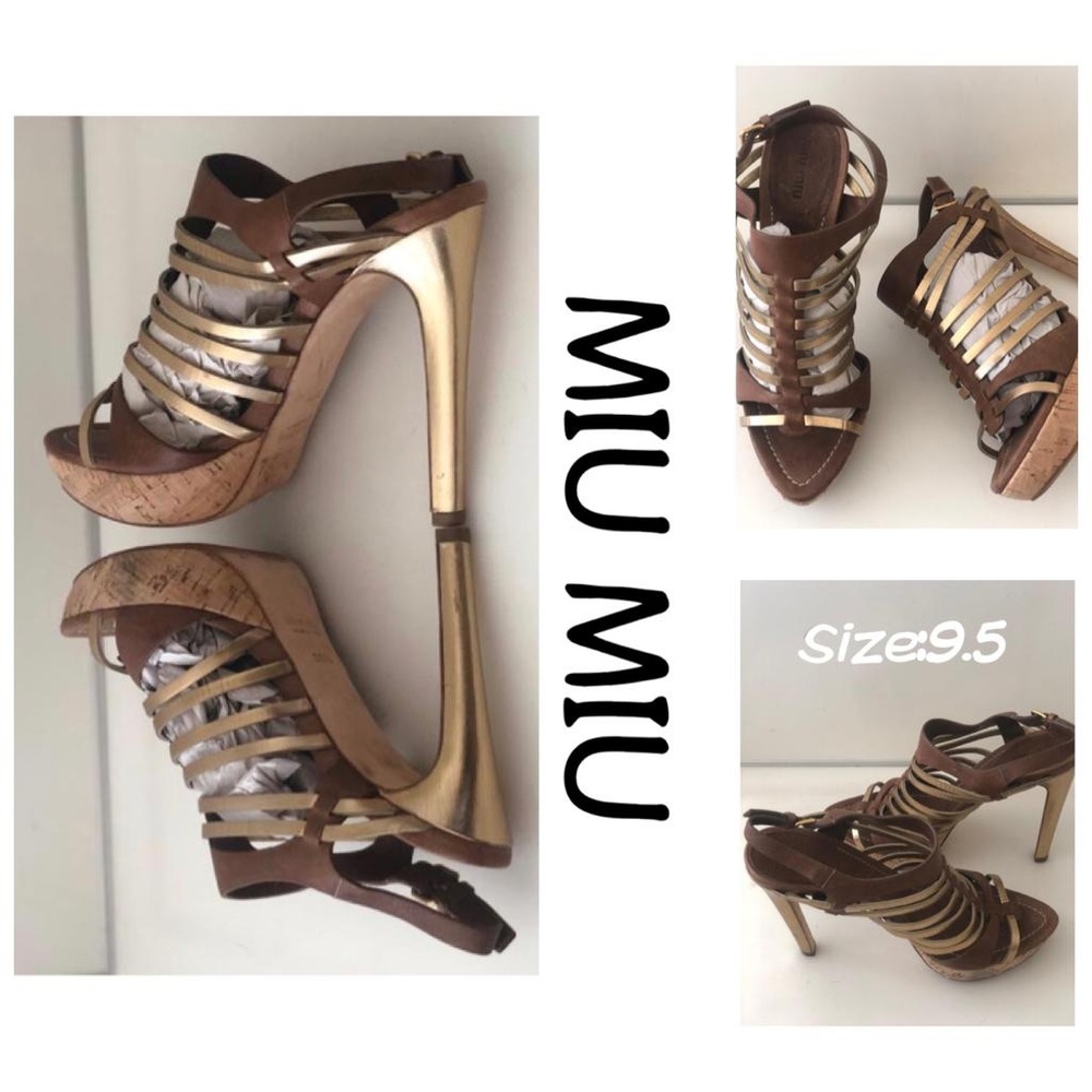Authentic- TWO TONE STRAPPY PLATFORM SANDAL